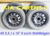 KIA Carens II 4STAHLFELGEN 5, 5J x 15  4 Loch-Stahlfelge