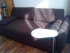 braunes Stoffsofa