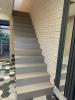 GERADE EICHENTREPPEN GEBEIZT TREPPEN STUFEN ASCHGRAU WANGO BUCHE WEIß