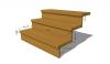STUFE 95x28x4cm + SETZSTUFEN HOLZTREPPENSTUFEN MASSIVHOLZSTUFEN ESCHE GEBLEICHT