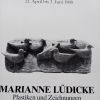 Marianne Lüdicke Bronzen u Zeichnungen Plakat Rosenheim 1988