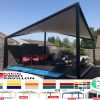 Pavillon Segel 5x5 Terrassendach Restaurant personalisierte Farbe Pvc Pergola