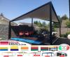 Pavillon Segel 5x5 Terrassendach Restaurant personalisierte Farbe Pvc Pergola
