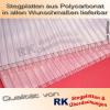 Doppelstegplatten 6 mm und 16 mm aus Polycarbonat (PC)