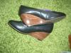 Damen Keilabsatz Schuhe Pumps Schwarz High Heels Gr.37 