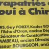 Plakat zur Chirac Wahl Blackfoot mit Besatzer frz Zone Bodensee