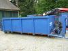 Abrollcontainer mit Hiab Kran Reichweite ca 8 m,  funktionsfähig 18 m³ Mulde