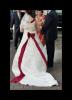 Brautkleid Gr.40 creme-bordeaux
