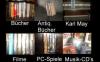 Gebrauchte Bücher,  Filme,  PC-Spiele und Musik-CD s
