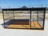 Hundezwinger 3x2 goldene Eiche/  Walnuss