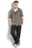 Karo-Kapuzenhemd aus weichem Baumwoll Flanell - trendige Herrenmode Herbst/ Winte
