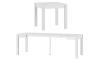 Ausziehtisch Vega Weiß Matt 80-230x76x80 cm Quadrat Tisch Esszimmer Küchentisch 