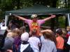 Kinderfasching Kindergeburtstag Stimmungsmusik und ein Clown