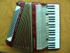 Hohner Verdi III Akkordeon,  3 chörig,  rot,  neu gewartet,  exzellenter Zustand