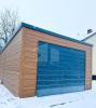 Blechgarage 4x6m Fertiggarage Stahlgarage Werkzeugschuppen Holzoptik Günstige Pr