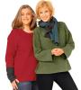 Naturmode - warmer und weicher Wollwalk-Pullover für Damen in vielen Farben