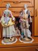 Rarytas-Antique Große Porzellan Set-Gärtner und Dame-H:ca.50 cm,  Blaue Schwertem