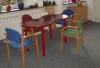 6 Ikea Trassent-Stühle,  je 2 blaue,  rote und grüne Bürostühle