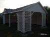 GARTENHÄUSCHEN WOLOMIN LAUBE HOLZHAUS PAVILLONS MASSIVHOLZ KLEBEDACH 7x4,  5m