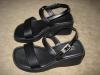 Schwarze modische attraktive Damensandalen,  Größe 36 von der Firma Esprit