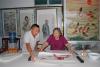 Chinesische Malerei,  Kalligraphie,  Tuschestein; Chinese painting,  calligraphy,  i