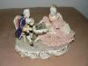 Porzellanfiguren Schach Spielendes Pärchen 