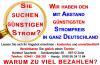 Strompreise explodieren !  Warum wollen Sie zu bezahlen???  Wir haben die Lösung