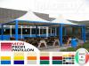 Pavillon Restaurant 7x7 personalisierte Farbe Pvc Café Pergola Lager Parkplatz