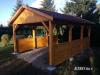 Garagenvordach 3.5m x 5m HOLZÜBERDACHUNG FÜR AUTO BITUMENSCHINDELN