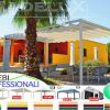 Pergola 6x5 Pavillon Zelt Restaurant personalisierte Farbe Stahl Pvc Café Garten