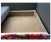Ecksofa Schlaffunktion Kissen links/  rechts Jugendcouch Lila bis 163cm Wohnzimme
