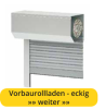 Komplettes Aluminium Vorbaurollladen 39mm Panzer eckiger Kasten