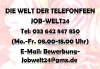 Heimarbeit Telefonistin Job Arbeit Moers und ü-all Stellenangebot 100% Homeoffic