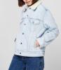 Damen Levis Jeansjacke Sherpa Jacket Trucker mit Fell xs