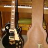 Gibson Les Paul Classic 2014 black,  mod. Les Trem,  Rollensattel