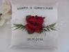 Ringkissen Glaube Liebe Hoffnung m.edler Rose