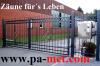 ZÄUNE,  METALLZAUN,  TORE,  SCHMUCKZAUN,  SICHTSCHUTZZÄUNE direkt v. Hersteller a.PO