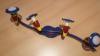 Kinderzimmer Deckenlampe mit 4 Spots,  rot gelb blau