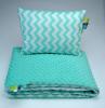 Babybettwäsche Bettgarnitur Bettbezug Babybett Minky 30x40cm Kissen 75x100 Decke