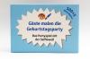 100 Spielkarten,  Runder Geburtstag,  Gäste malen die Geburtstagsparty,  Kartensp