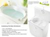 Wickelkommode mit Badewanneneinsatz Traumstern SOFT
