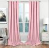 Vorhang MATT 145x250 Rosa Ösen Fensterdekoration Halbtransparent Vorhänge