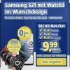 Samsung S21 mit Watch3 im Wunschdesign