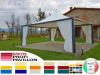 Pavillon Restaurant 7x5 personalisierte Farbe Pvc Café Pergola Lager Parkplatz