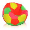 Bezug Fußball Sitzsack L FLUO Sitzkissen Sessel Beanbag Ball 55x90 Sitzball