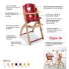Hoch Stuhl Baby Pappy-Re aus Holz mitwachsend von Pali-World