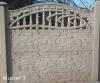 Komplette von 3x Betonplatte + 1x Betonpfosten zum Betonzaun