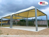 Pavillon 7x5 Überdachung Pagodenzelt Festzelt Pvc Terrassendach Pergola Terrasse