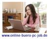 Heimarbeit am PC,  Online-Job im Home Office,  Bürotätigkeit als Heimarbeit,  Neben