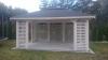 GARTEN HOLZHAUS MIT IMPRÄGNIERUNG PAVILLON BITUMENSCHINDELN CIECHANOW 3,  5x4,  5m